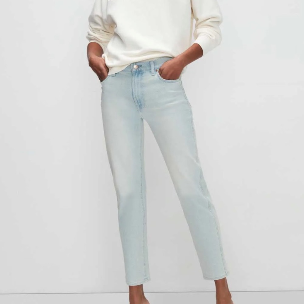 7 for all Mankind Luxe Vintage High Waist Cropped Straight